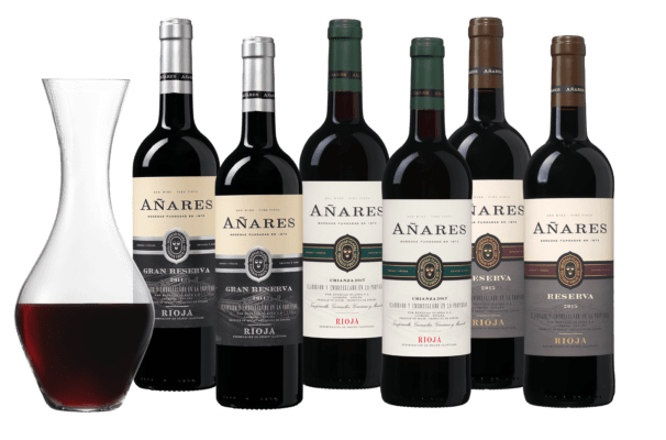 Wijnpakket Añares Rioja - 6 flessen + karaf