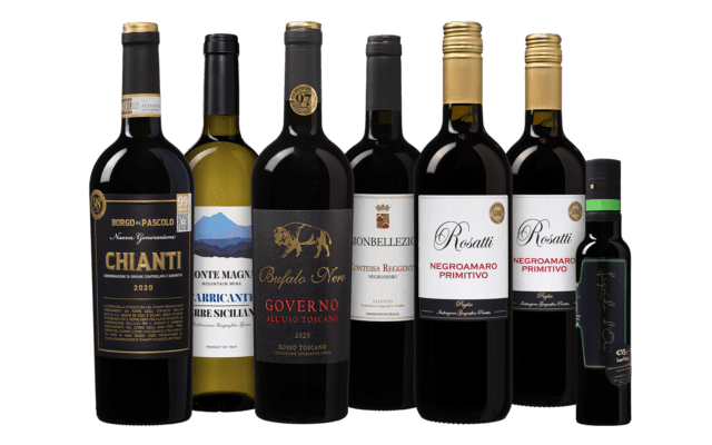 Italiaans Wijnpakket met Olijfolie