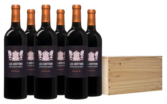 Les Griffons de Pichon Baron - Pauillac 2022 (Château Pichon Baron, 6 flessen in kist)