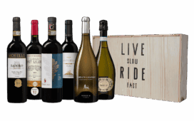 Live Slow Ride Fast Wijnkist